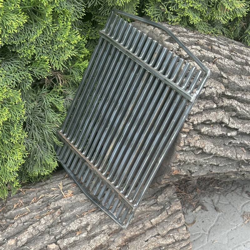 Універсальна сталева решітка-гриль Mzavod з ручками 520х320мм