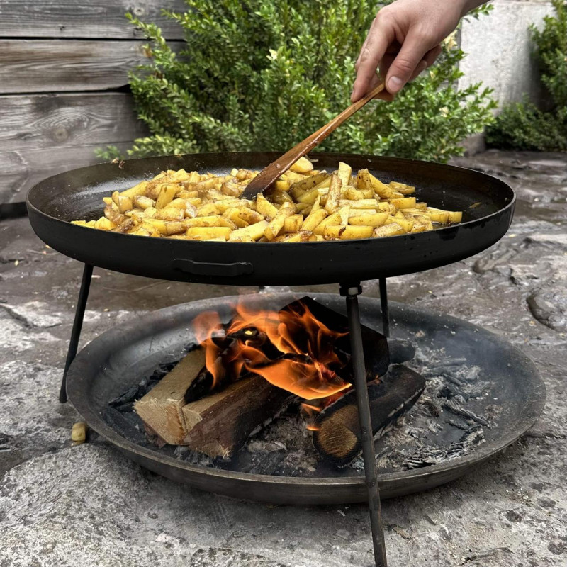 Сковорода з диску Mzavod Фрея 50см з кришкою