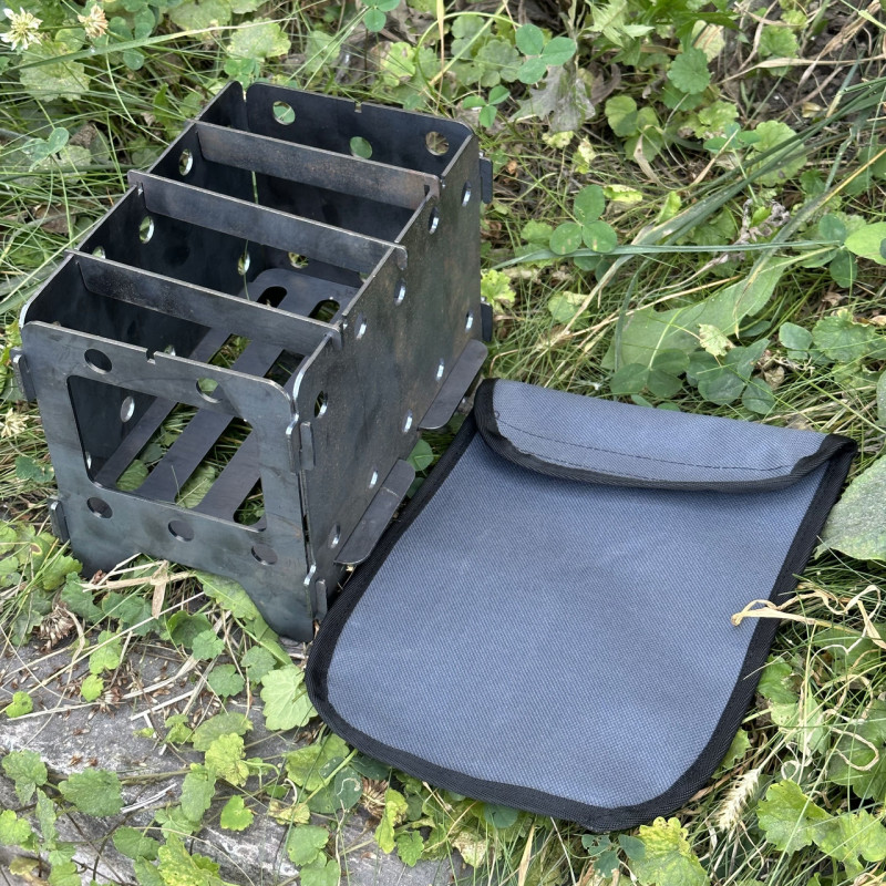 Піч-трісочниця Mzavod 21.3х15х15см 2мм велика з чохлом