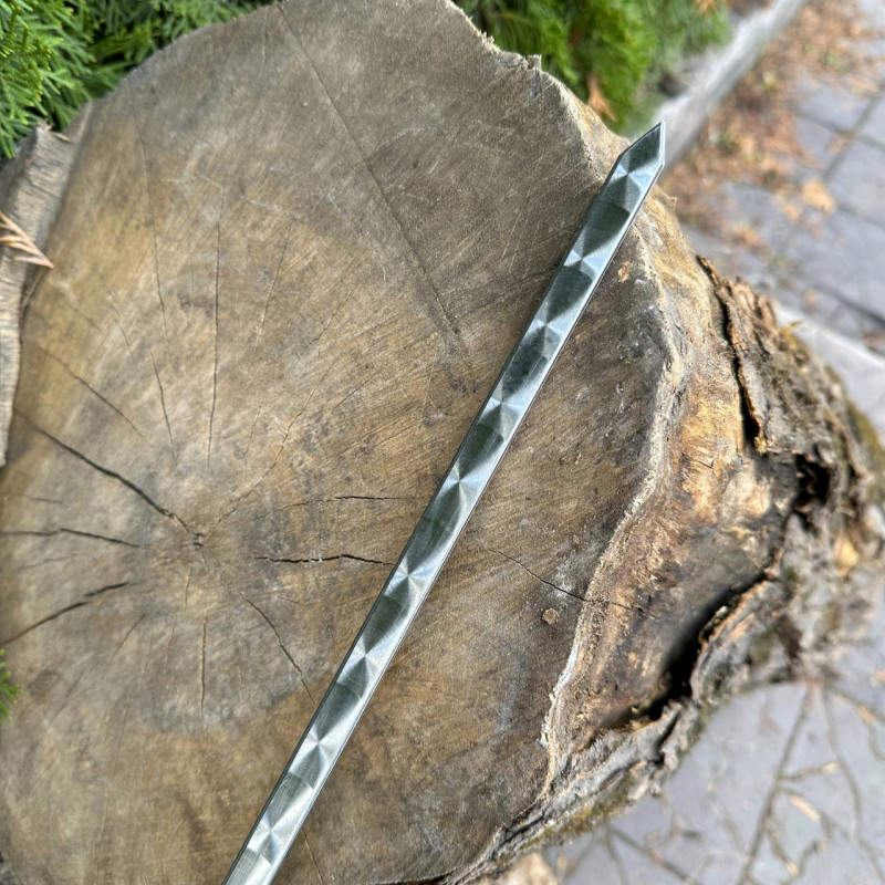 Шампур Mzavod з дерев'яною ручкою 630х12х3мм двокольоровий