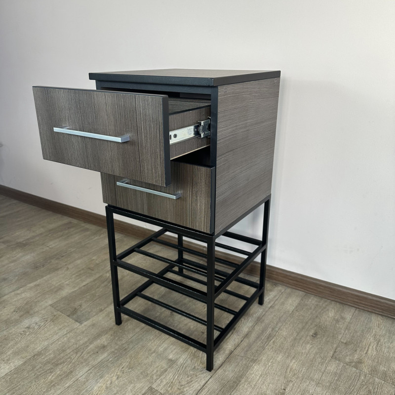 Приставна полиця для взуття Ліон на 2 полиці ріголетто темний 0-1-9005