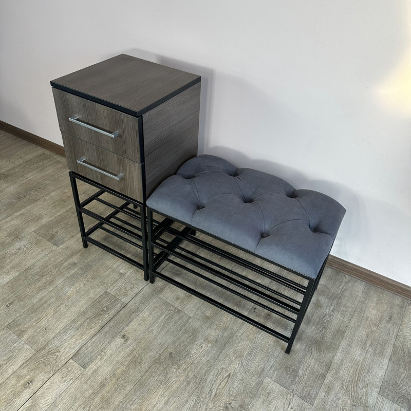 Приставна полиця для взуття на 2 полиці