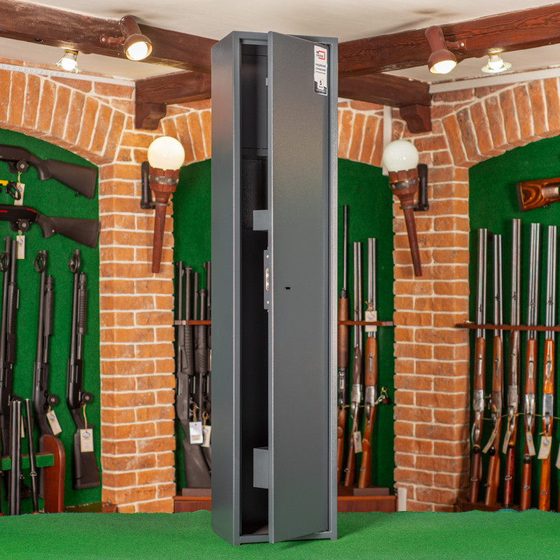 Сейф збройовий ШОС-1400, антрацитово-сірий