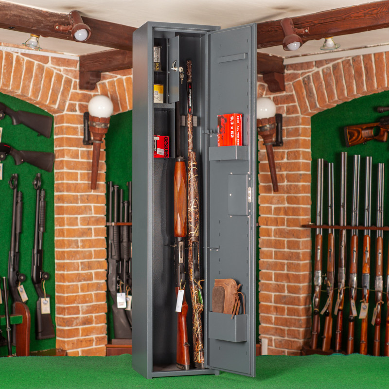 Сейф збройовий ШОС-1400, антрацитово-сірий