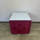 Пуф-трансформер 5в1 Остін-1 зі столиком велюр червоний/біла аляска 4-3-9003