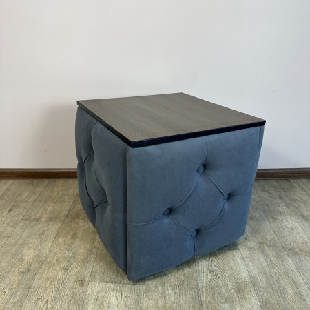 Пуф-трансформер 5в1 Остін-1 зі столиком велюр сірий/ріголетто темний 7-1-9003