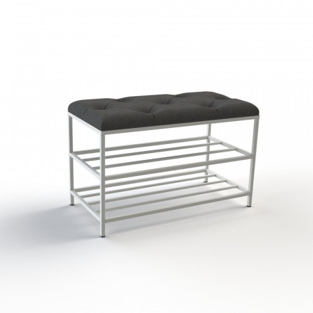 Банкетка для взуття Женева-1 70 см велюр чорний 10-0-9003