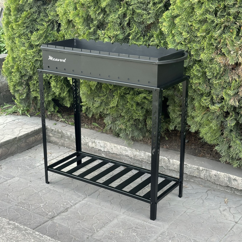 Мангал Mzavod Прометей на 12 шампурів 3мм на дровниці