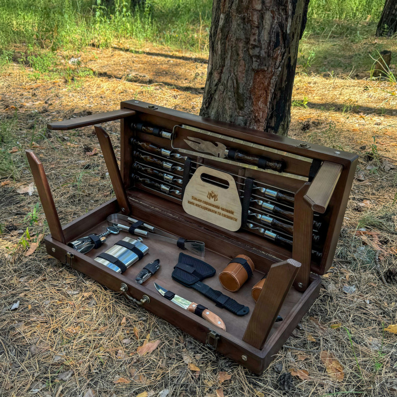 Подарочный набор Mzavod Атаман кейс-столик темный