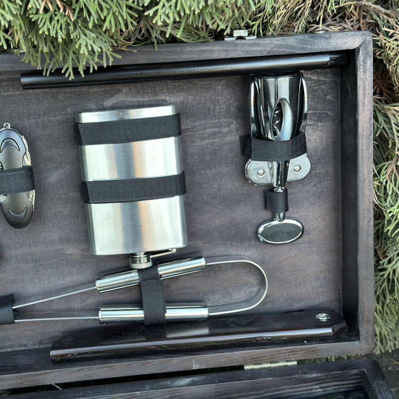 Подарочный набор Mzavod Атаман кейс-столик черный