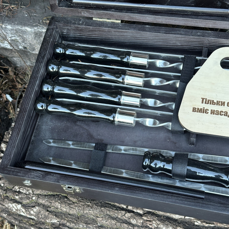 Подарочный набор Mzavod Атаман кейс-столик черный