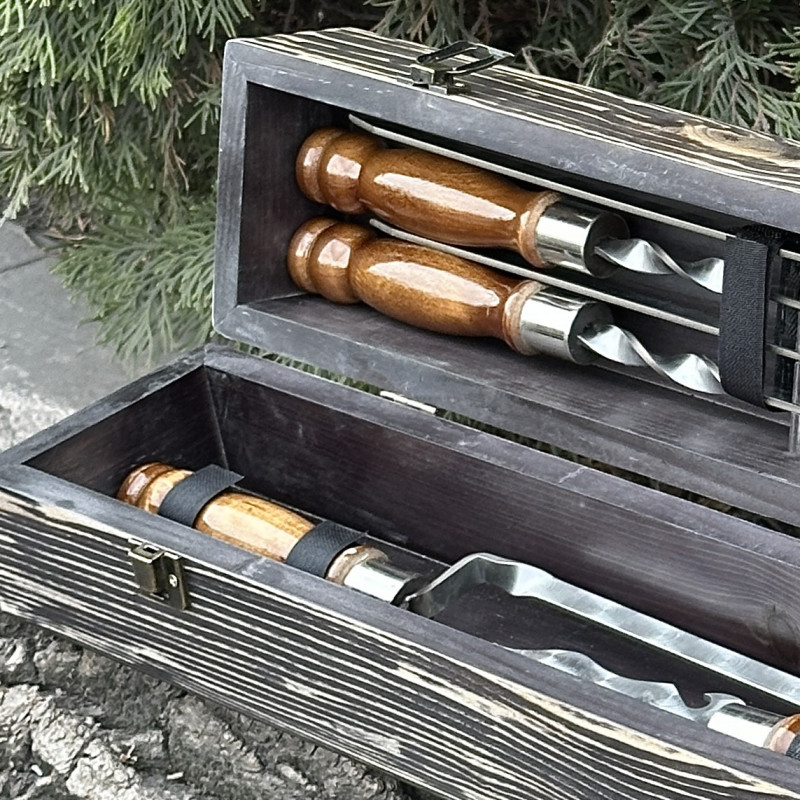 Подарочный набор Mzavod ШашлыКейс темная текстура