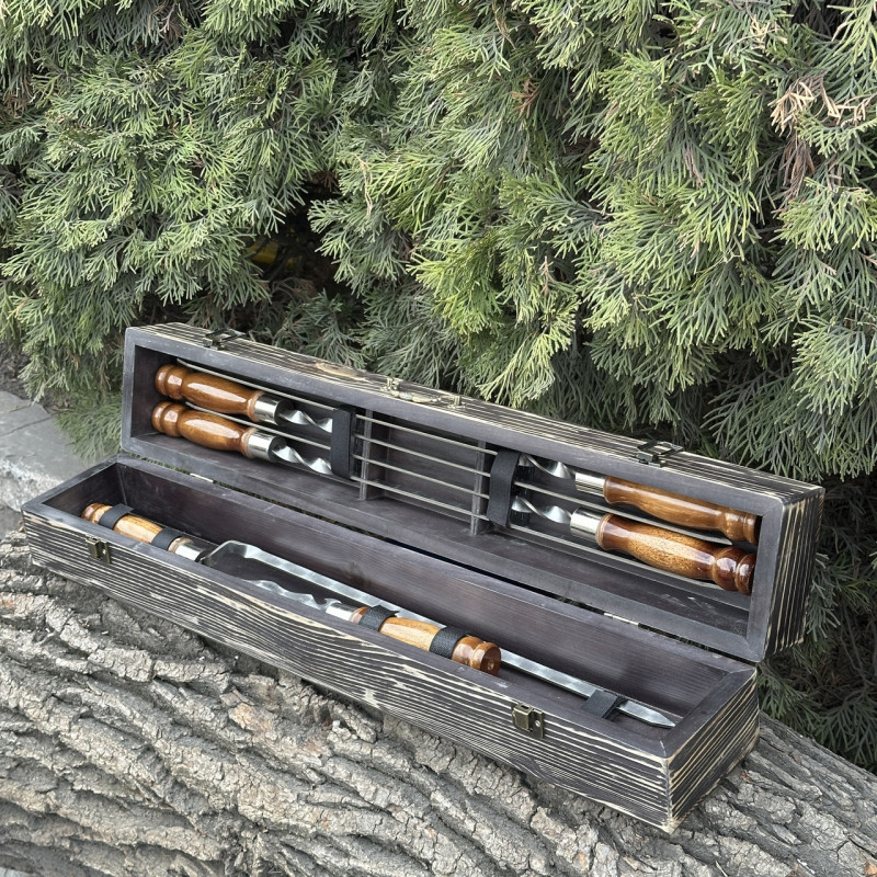 Подарочный набор Mzavod ШашлыКейс темная текстура