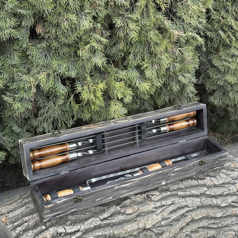 Подарочный набор Mzavod ШашлыКейс темная текстура