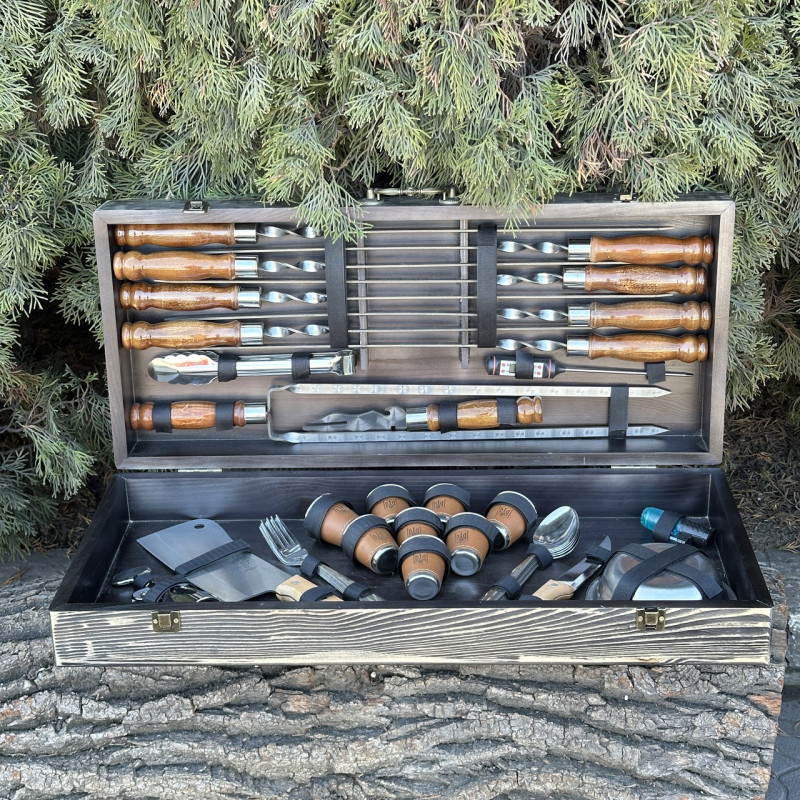 Подарунковий набір Mzavod Магнат темна текстура