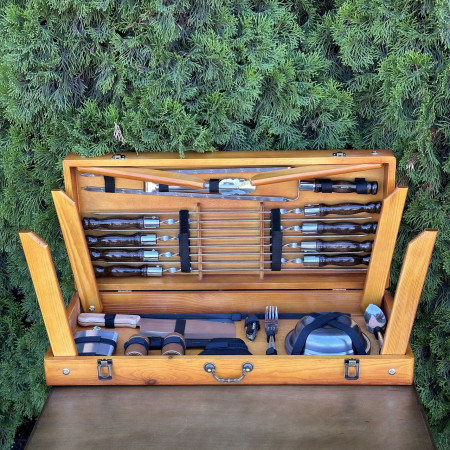 Подарунковий набір Mzavod Пікнік кейс-столик світлий