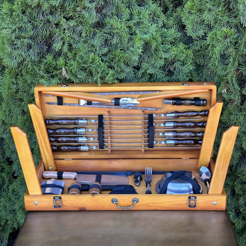 Подарунковий набір Mzavod Пікнік кейс-столик світлий