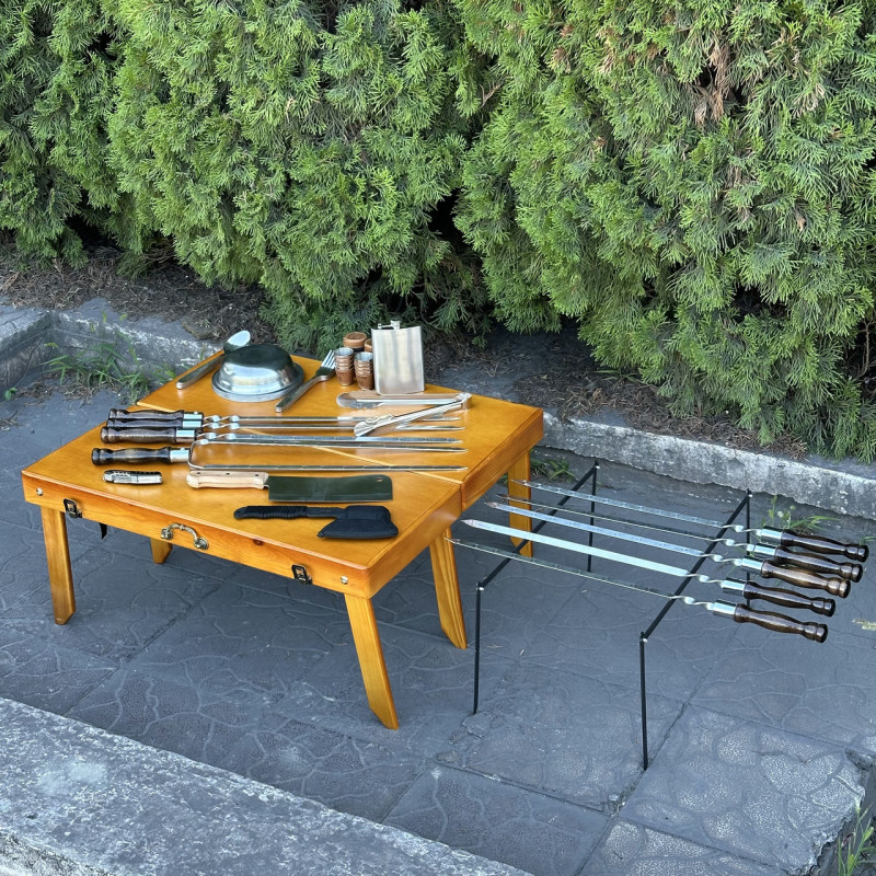 Подарунковий набір Mzavod Пікнік кейс-столик світлий