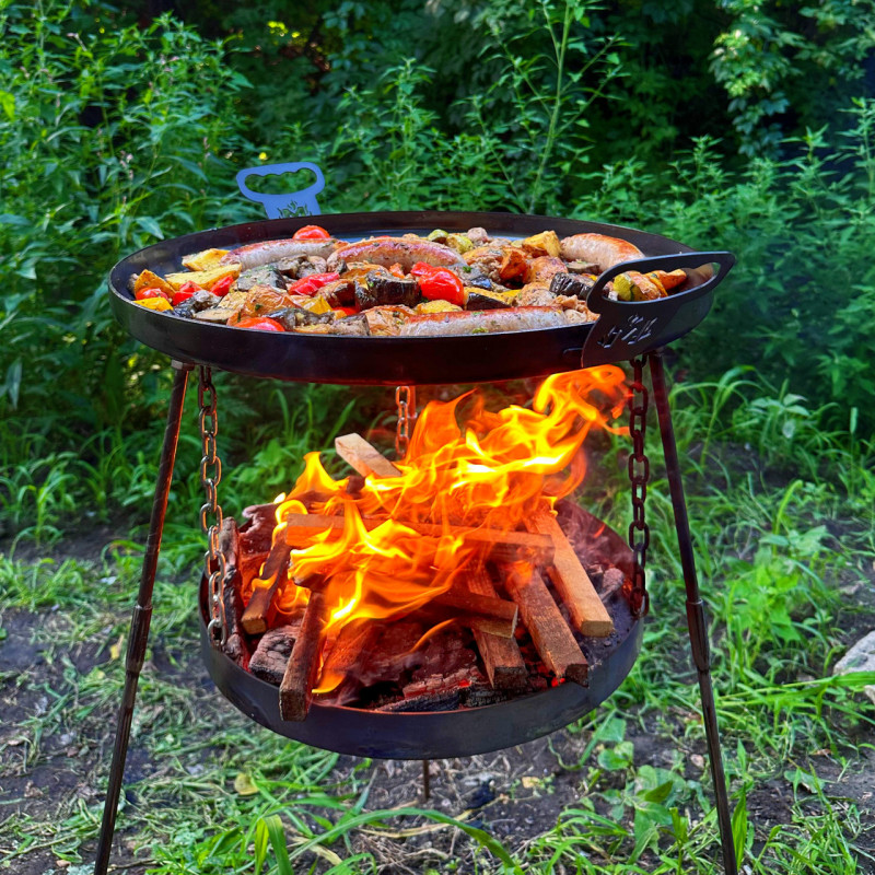 Сковорода з диску Mzavod Фрея 50см з підвісом для вогню
