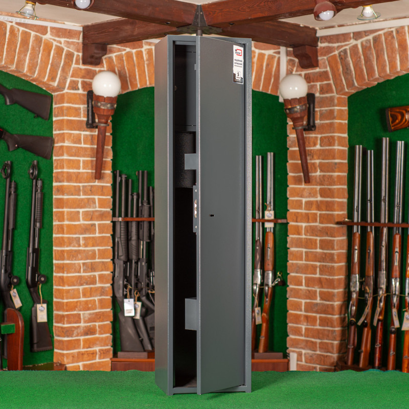 Сейф збройовий ШОС-1250, антрацитово-сірий