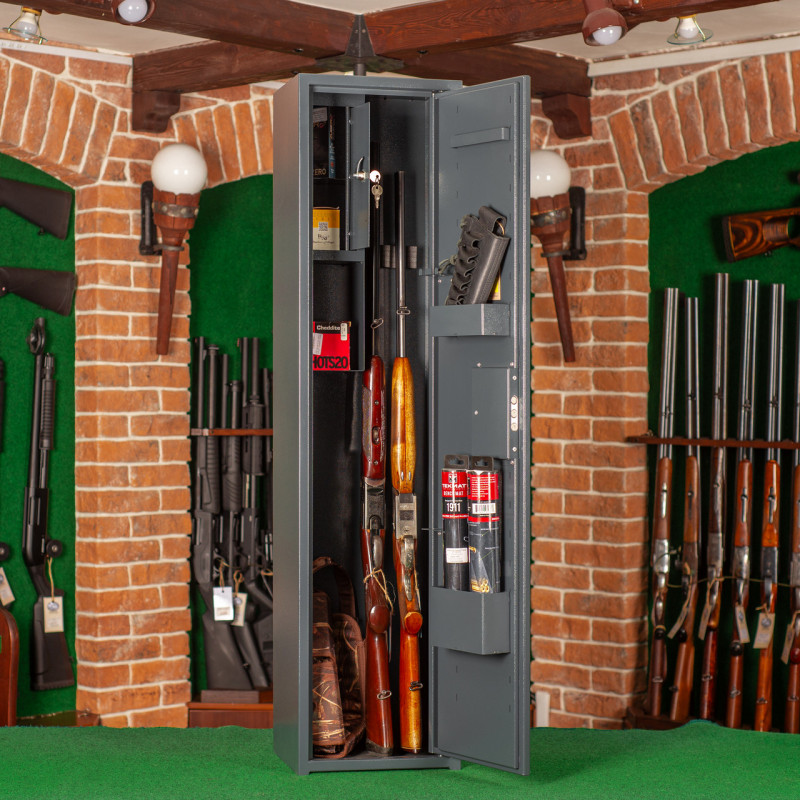 Сейф збройовий ШОС-1250, антрацитово-сірий