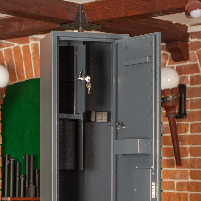 Сейф збройовий ШОС-1250, антрацитово-сірий