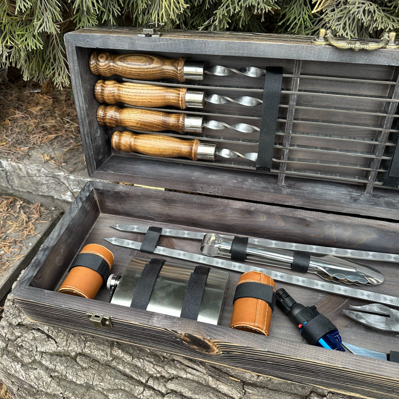 Подарочный набор Mzavod Охотник темная текстура