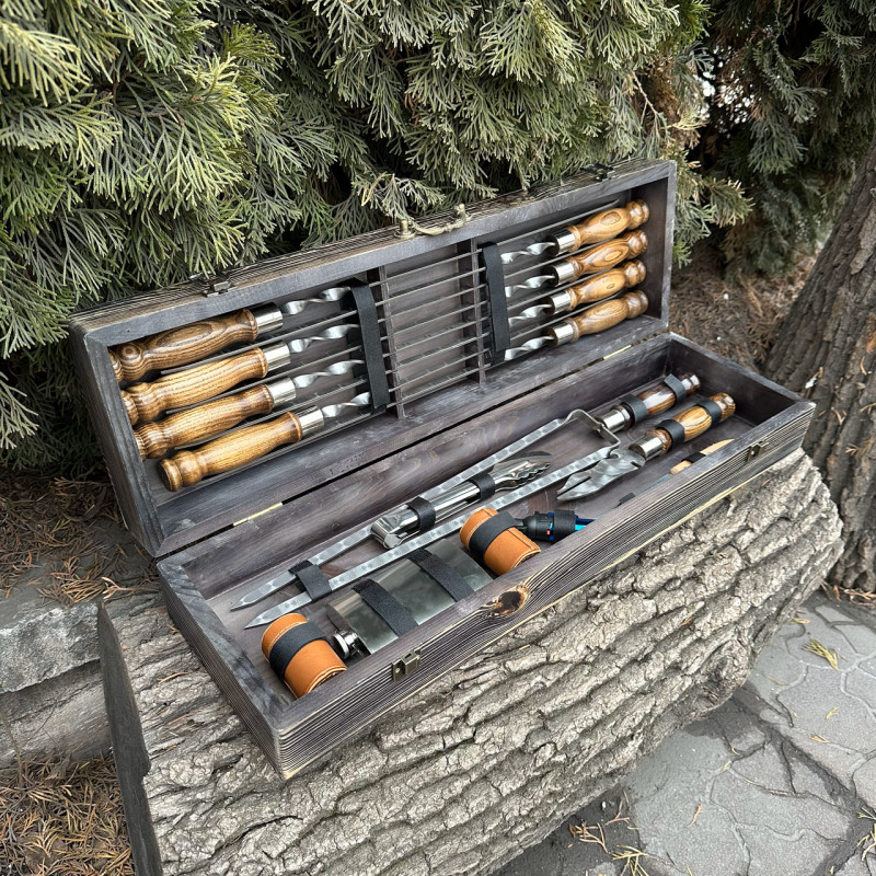 Подарочный набор Mzavod Охотник темная текстура