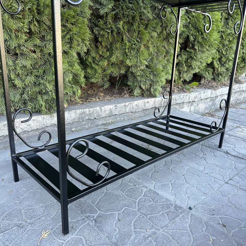 Мангал-барбекю Mzavod Гефест на 15 шампурів 3мм на дровниці