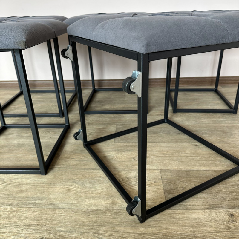 Пуф-трансформер 5в1 Остін-1 велюр сірий 7-0-9005