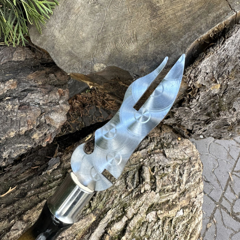 Вилка Mzavod з дерев'яною ручкою для зняття м'яса 280х2мм двокольорова