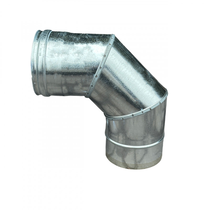 Піч-буржуйка BP/6-ВС_D120 4мм з оцинкованим димарем D120 (4 труби. коліно 90°. коліно 45°. грибок)