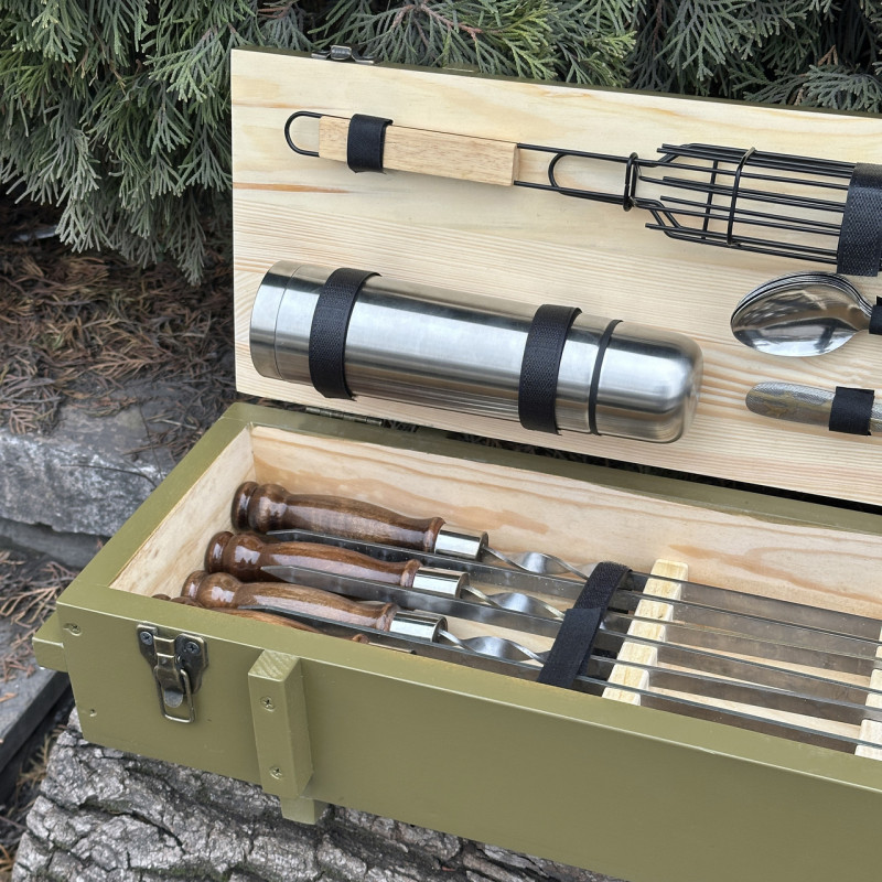 Подарочный набор Mzavod Комбат оливковый