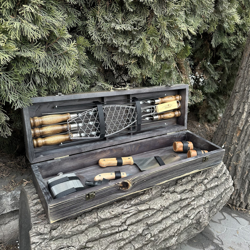 Подарунковий набір Mzavod Майстер BBQ темна текстура