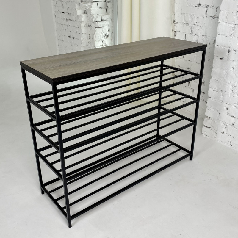 Полиця для взуття Валенсія 80 см ріголетто темний 0-1-9005