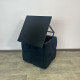 Пуф-трансформер 5в1 Остін-1 зі столиком велюр чорний/чорний 10-5-9005