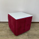 Пуф-трансформер 5в1 Остін-4 зі столиком велюр червоний/біла аляска 4-3-9005