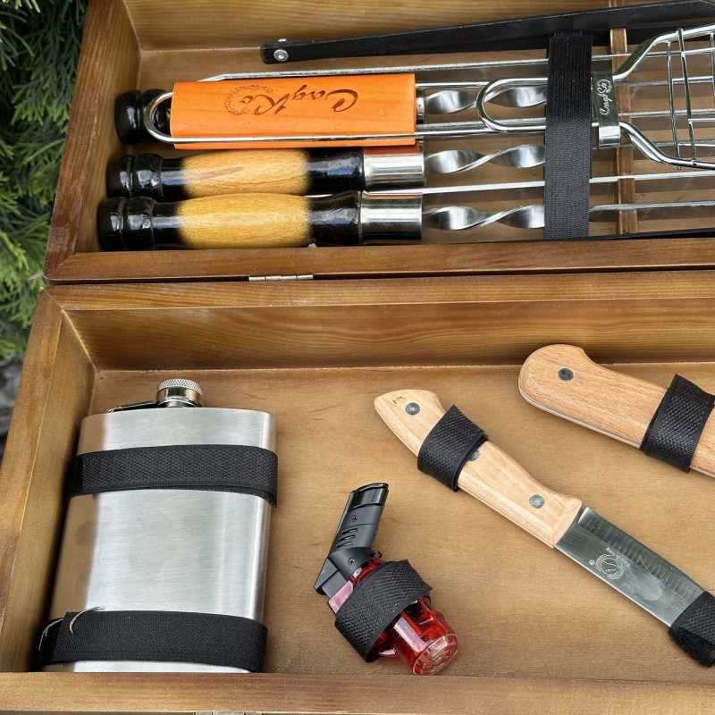 Подарунковий набір Mzavod Майстер BBQ темний