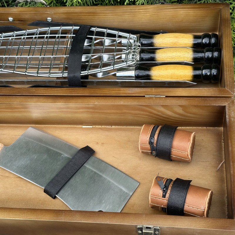 Подарунковий набір Mzavod Майстер BBQ темний