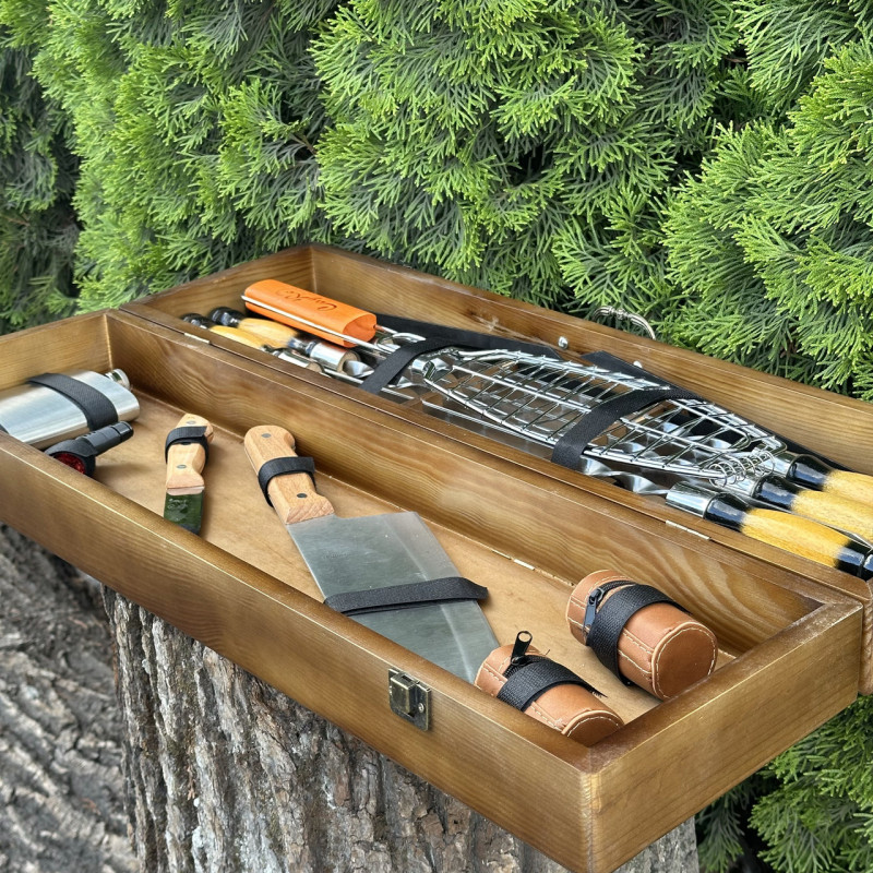 Подарунковий набір Mzavod Майстер BBQ темний