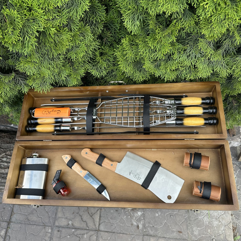 Подарунковий набір Mzavod Майстер BBQ темний