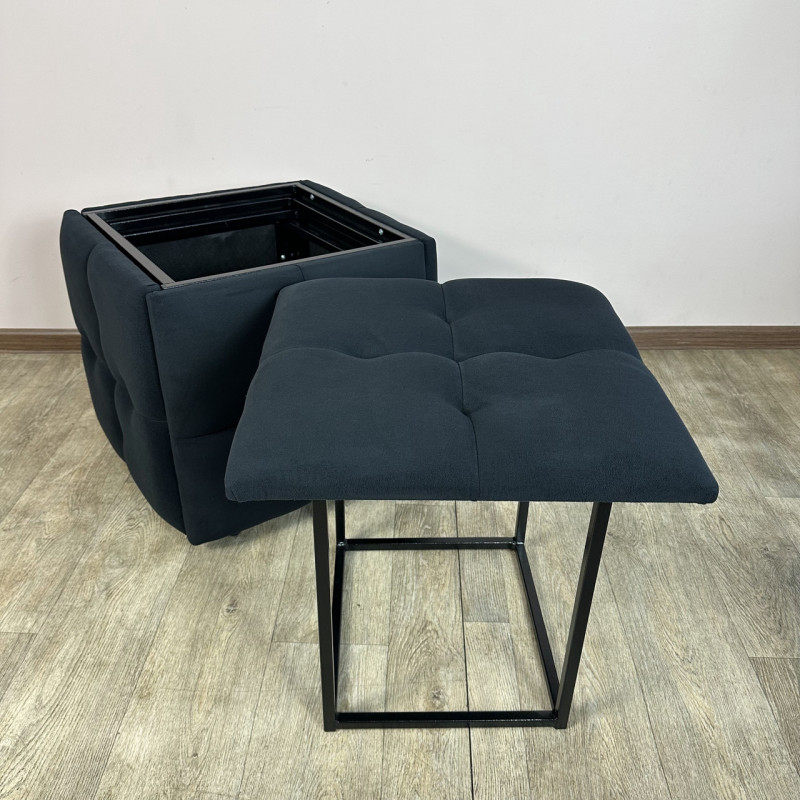 Пуф-трансформер 5в1 Остін-4 велюр чорний 10-0-9005