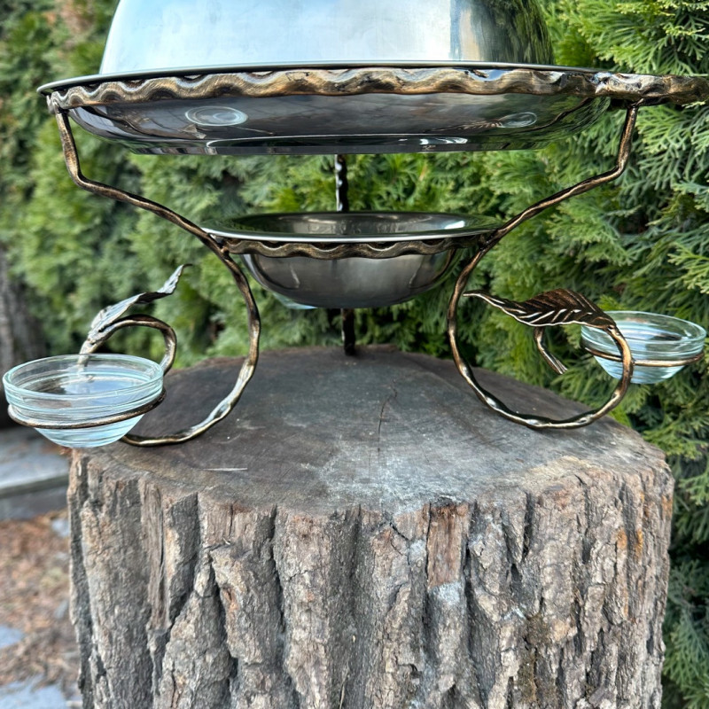 Садж для м'яса Mzavod 36см з 3 соусницями