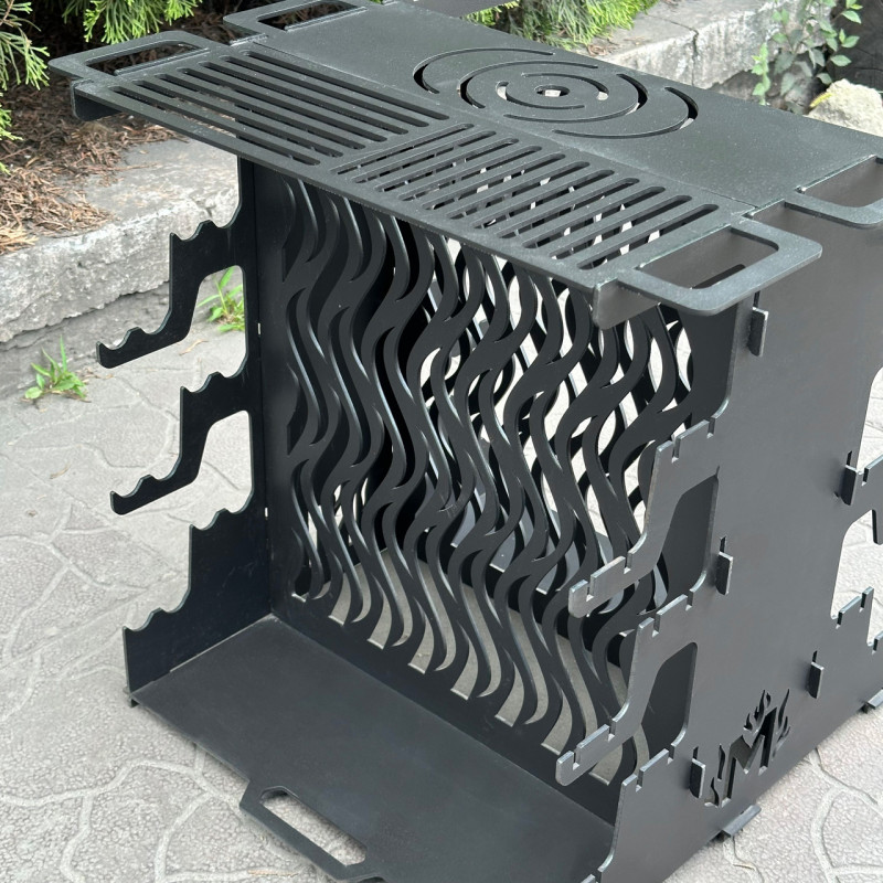 Вертикальний мангал Mzavod Медея на 6 шампурів 3мм