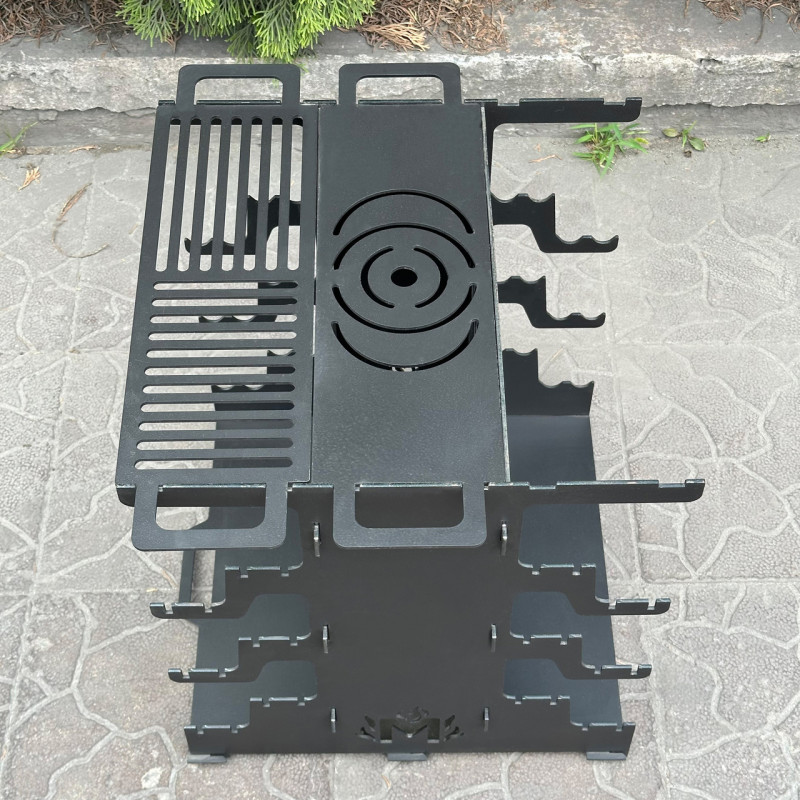 Вертикальний мангал Mzavod Медея на 6 шампурів 3мм