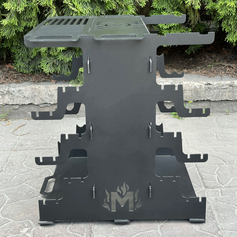 Вертикальний мангал Mzavod Медея на 6 шампурів 3мм