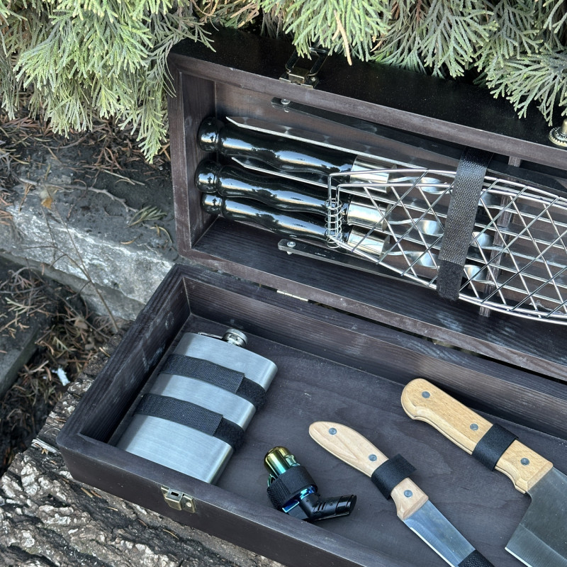 Подарунковий набір Mzavod Майстер BBQ чорний