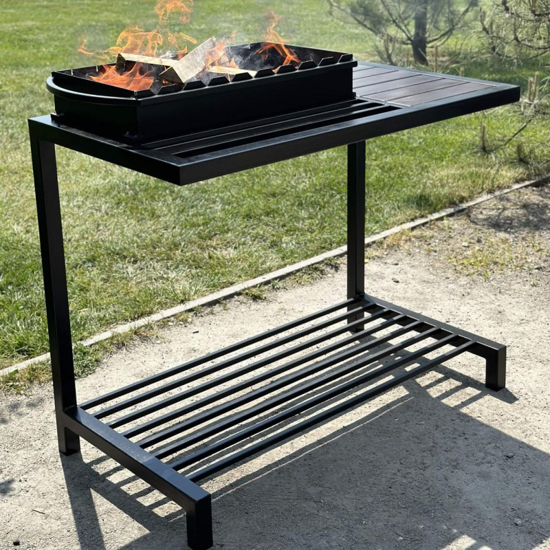 Мангал Mzavod Локі на 9 шампурів 4мм в стилі LOFT