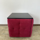 Пуф-трансформер 5в1 Остін-4 зі столиком велюр червоний/чорний 4-5-9005