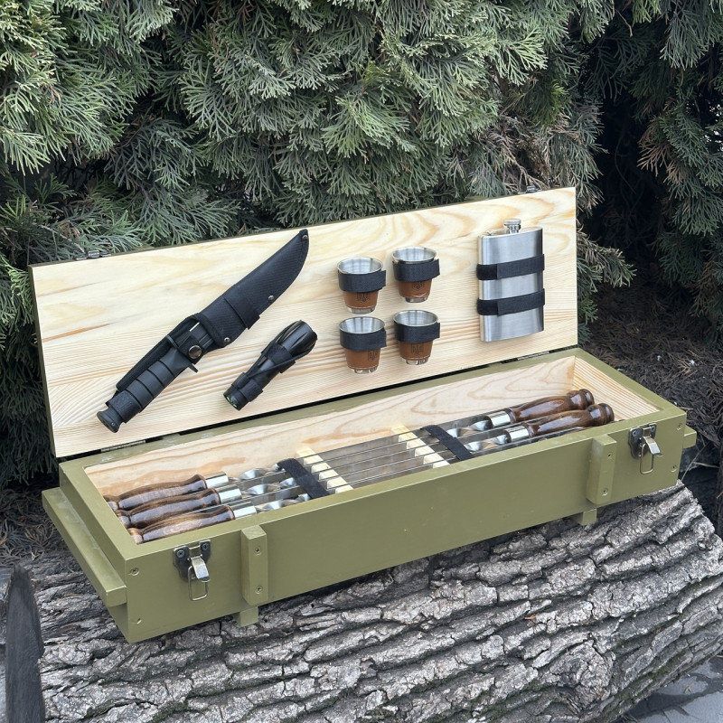 Подарочный набор Mzavod Милитари оливковый